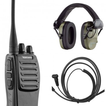 Pack talkie walkie + casque + cordon - Roumaillac