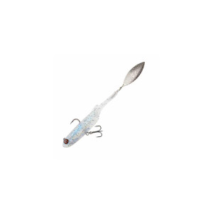 Leurre Souple Paddle Fish Noir Silver 3.5 9cm Target Baits Leurres.
