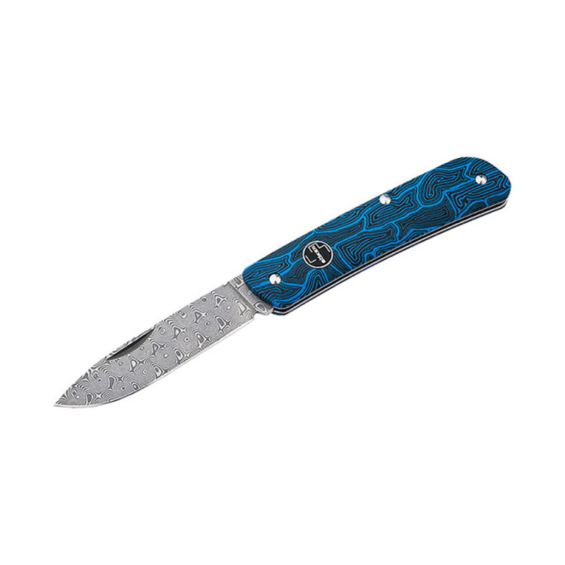 COUTEAU BÖKER TECH TOOL BLUE DAMAST