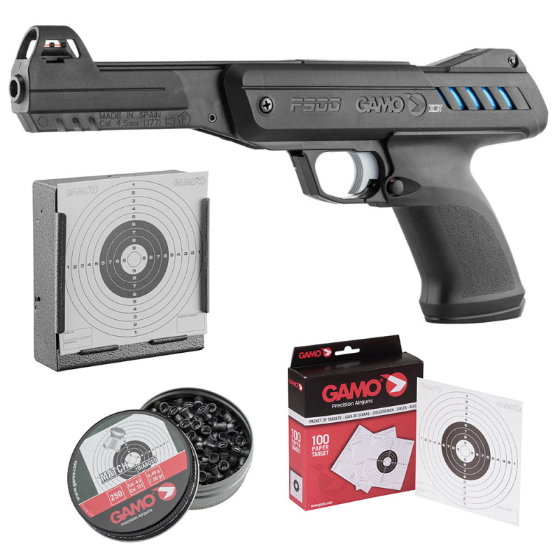 Pack pistolet à plombs Gamo P900 IGT 4,5mm - 3 joules - Pistolet à
