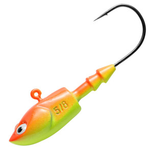 TETE PLOMBEE DEEP JIG ORANGE JAUNE