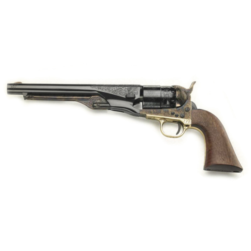 REVOLVER POUDRE NOIRE PIETTA 1860 ARMY UNION ET LIBERTY CAS44LEUL