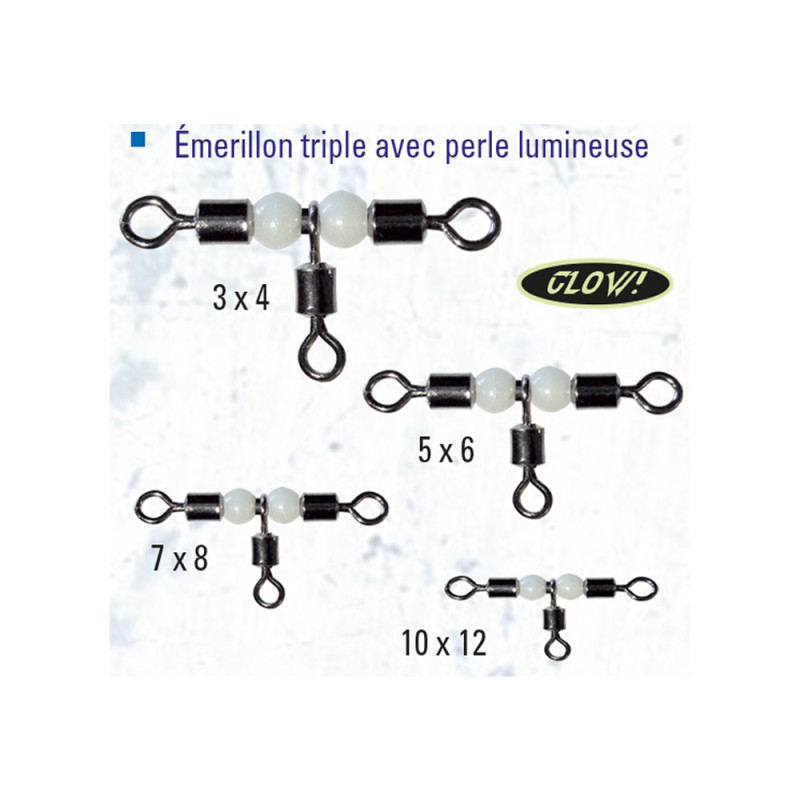 EMERILLONS TRIPLE PERLE LUMINEUSE