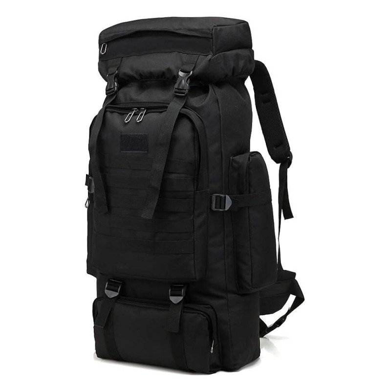 SAC A DOS MILITAIRE NOIR 80L