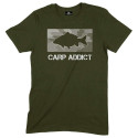 TEE SHIRT YUKI CARP ADDICT OLIVE