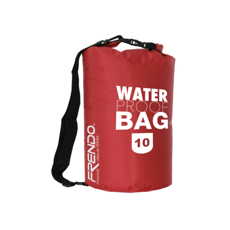 WATERPROOF BAG 10 LITRES ROUGE