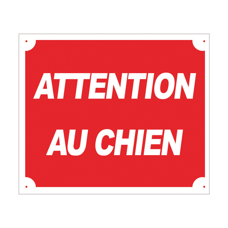 PANNEAU ATTENTION AU CHIEN