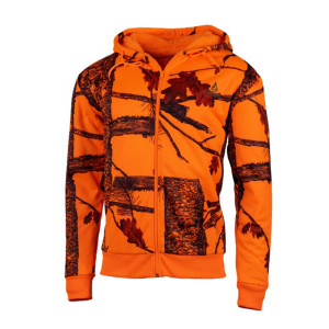 SWEAT À CAPUCHE TREELAND ORANGE CAMOUFLAGE