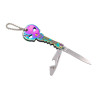 COUTEAU CLE THIRD TETE DE MORT ARC-EN-CIEL INOX