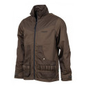 VESTE OUVERTURE TREELAND BICOLORE MARRON