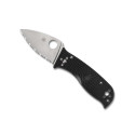 COUTEAU SPYDERCO LIL' TEMPERANCE 3 NOIR A DENTS