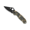 COUTEAU SPYDERCO PARA 3 G10 CAMO LAME NOIRE