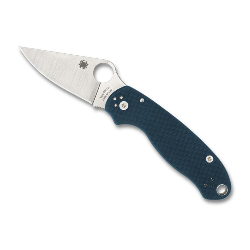 COUTEAU SPYDERCO PARA 3 G10 BLEU