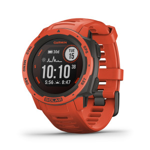 MONTRE GPS MULTIFONCTION GARMIN INSTINCT SOLAR ROUGE