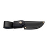 COUTEAU WILDSTEER KASTOR MICARTA NOIR LAME BROSSÉE