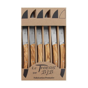 COFFRET 6 COUTEAUX BJB LE THIERS OLIVIER