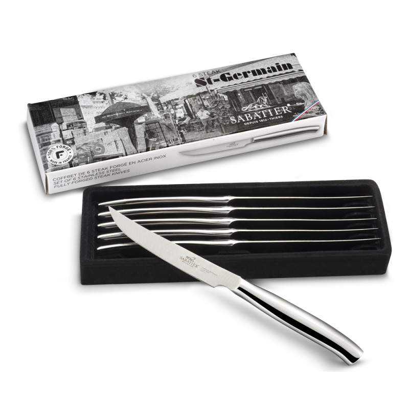 COFFRET 6 COUTEAUX STEAK SAINT-GERMAIN SABATIER 11CM