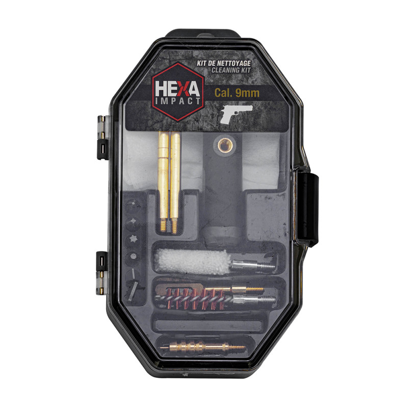 KIT DE NETTOYAGE HEXA IMPACT 9MM, 38 ET 357