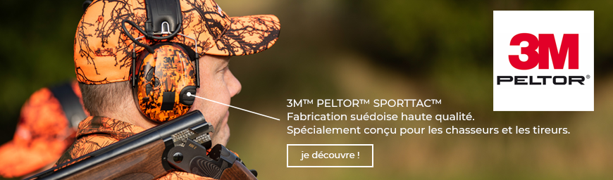 Casque antibruit 3M Peltor Sporttac – Armurerie de Bordeaux